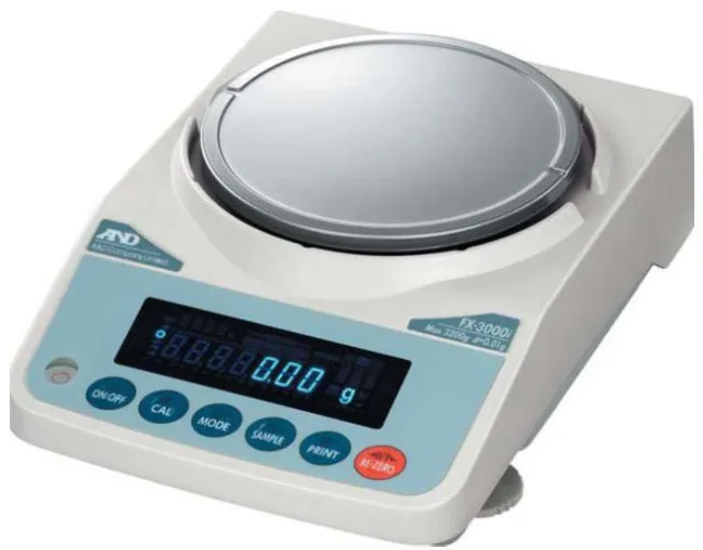 A&D FX-1200i Precision Lab Balance, Compact Jewelry Scale 1200gX0.01g, NEW