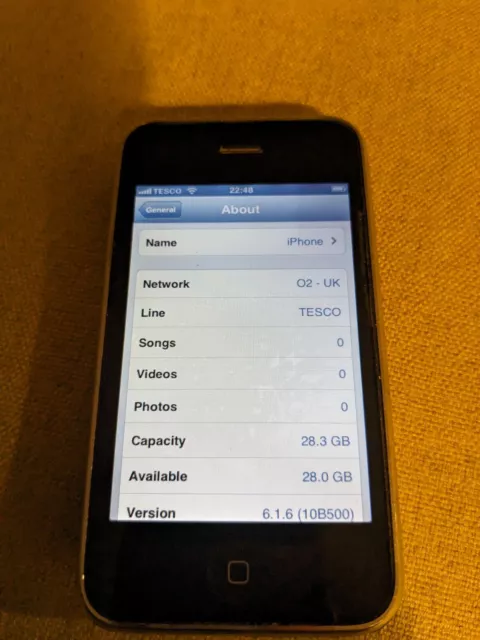 Apple iPhone 3GS - 32GB - Black (Unlocked) A1303 (GSM) Mobile Good Working Order
