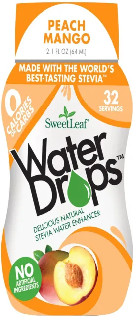 Sweet Drop Water Enhancer by SweetLeaf, 1.5 oz Peach Mango 1 pack