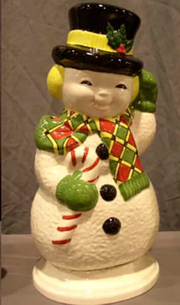 Ceramic Bisque U Paint Happy Snowman with Base Ready to Paint  Christmas