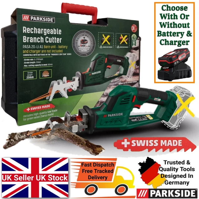PARKSIDE 20V CORDLESS Branch Cutter Pruning Saw Optional 2Ah Battery