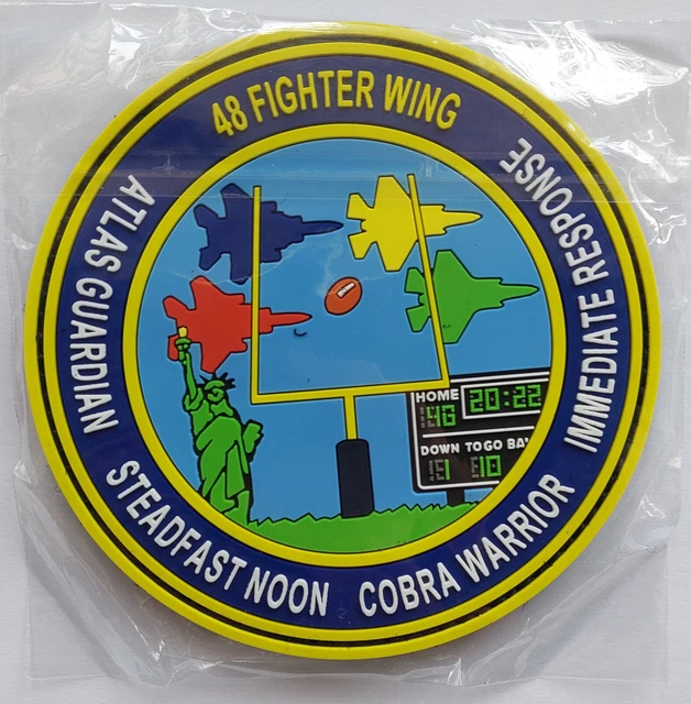 USAFE 48th Fighter Wing RAF Lakenheath Exercise & Deployments 2023 4" PVC Patch