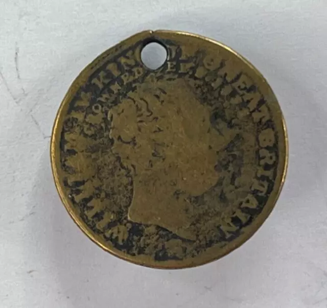 1831 King William IV Coronation Medal 23 mm Brass
