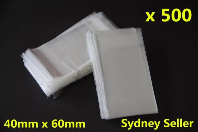 500x Self Adhesive Self Seal Resealable Clear Plastic Cellophane Bags 4x6cm New