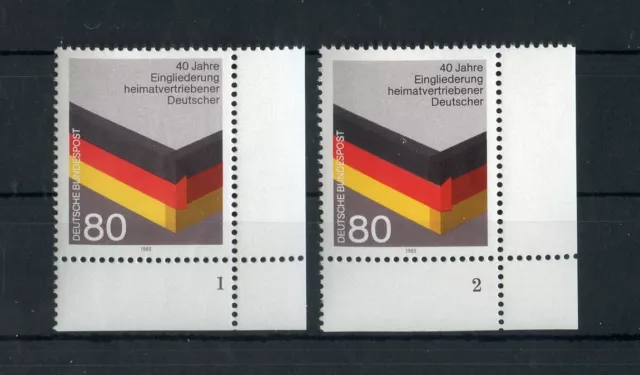 BUND Nr.1265 ** ECKRAND rechts unten FORMNUMMER "1+2" !!! (140118)