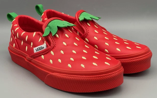 VANS Off the Wall Strawberry Shoes Classic Slip-On Kids Girls Size 13 NEW VANS Off the Wall Strawberry Shoes Classic Slip-On Kids Girls Size 13 NEW