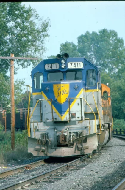 Delaware & Hudson (D&H)  # 7411 WB Entering Mechanicville R