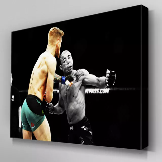 S566 Conor McGregor UFC 194 Aldo KO Punch Canvas Art Framed Poster Picture Print