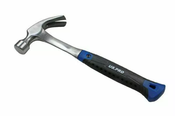US Pro Outils 455ml Acier Courbé Pince Marteau Trempé Fibre de Verre Levier 3445