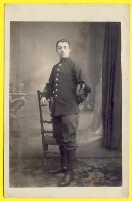 cpa Carte Photo G. Donkers, LILLE MILITAIRE SOLDAT du 3ème Régiment