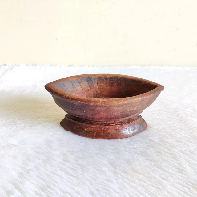 1920s Vintage Primitive Fait à la Main en Bois Mortier Ancien Collection W454