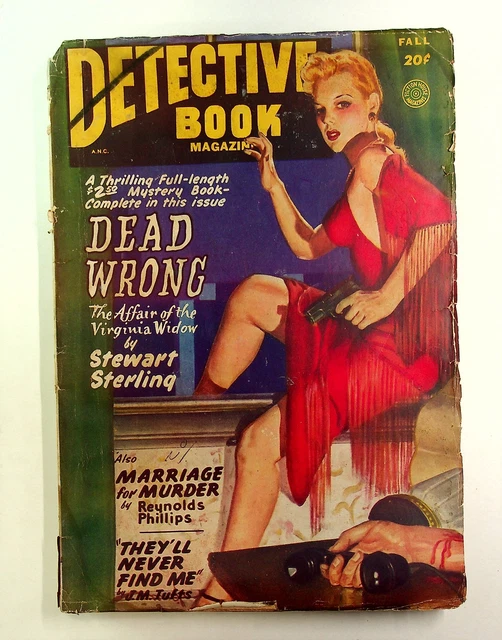 Detective Book Magazine Pulp Aug 1948 Vol. 5 #9 FR/GD 1.5