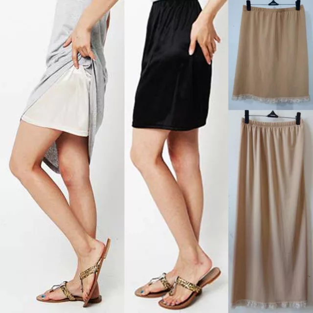 Sottogonna donna vita intima mezza slip sottoveste mezza scivolosa abito hot ‡