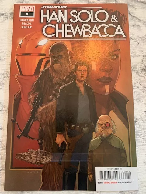 Star Wars Han Solo & Chewbacca 9 - Rare Variant 1st Print Marvel comics 2022 NM