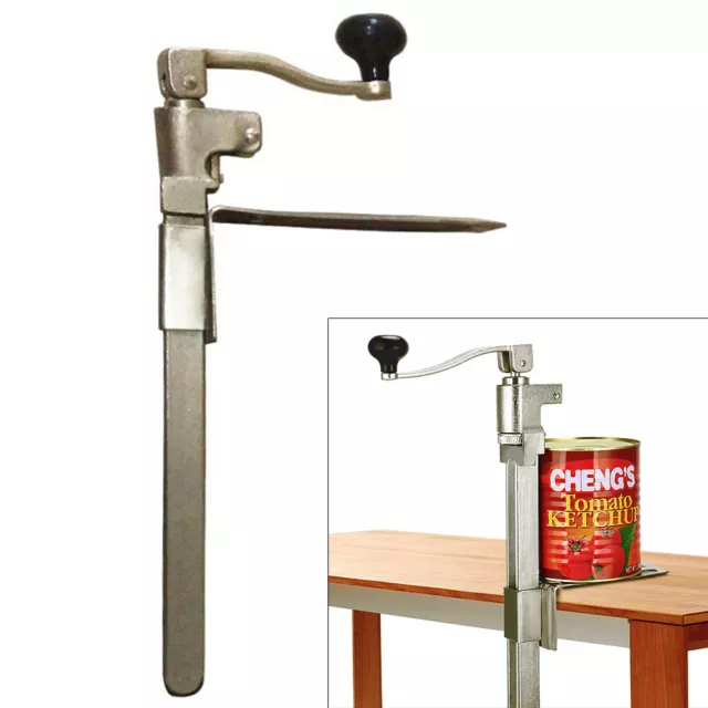 Heavy Duty Commercial Steel Restaurant Food Big Can Opener Manual Table Mounted