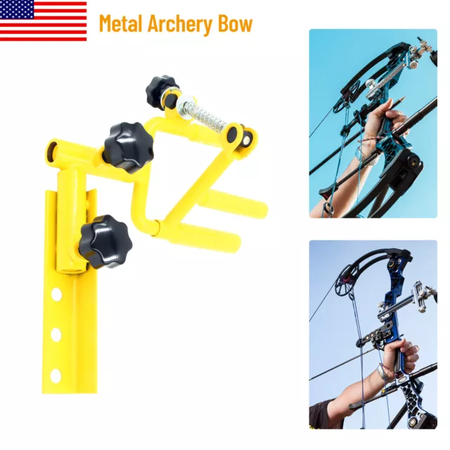 Adjustable Parallel Bow Vise Metal 360 Archery Pro Hunting Tool Stand Universal
