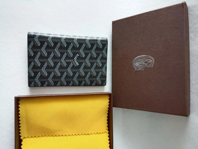 GOYARD PASSPORT HOLDER Black w Box shipping from Japan Used