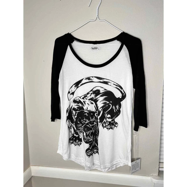 Lauren Moshi Big Cat Baseball Style Tee NWT Lauren Moshi Big Cat Baseball Style Tee NWT