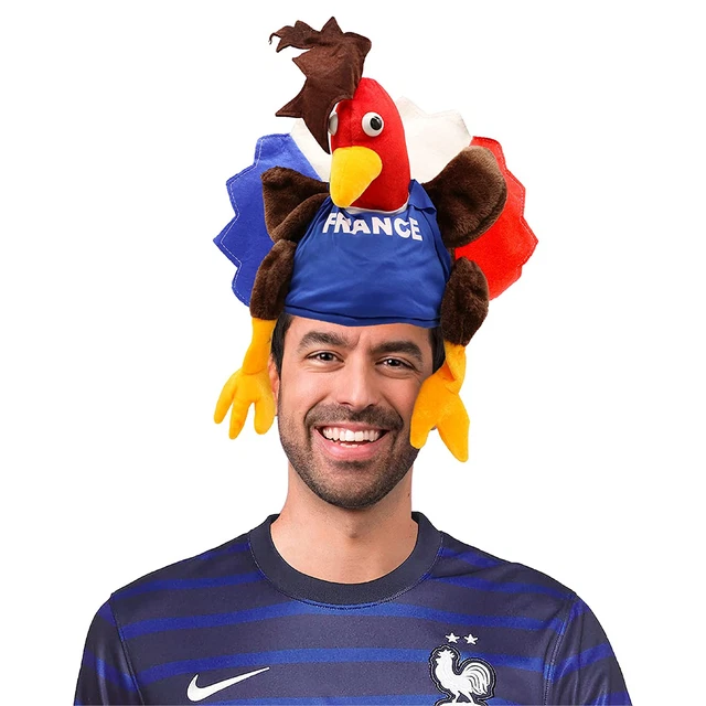 FRENCH COCKEREL HAT Rugby Supporters France Football Bastille Day Fancy ...