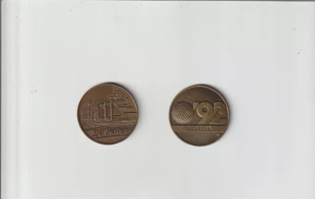 España Moneda-Medalla Conmemorativa en Bronce de Expo 92 Sevilla (GL-546)