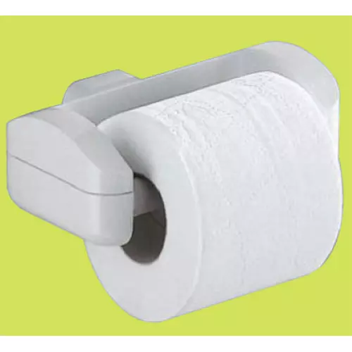 Support à Papier Blanc Porte Rouleau Papier Hygiénique Résine Plastique Gedy