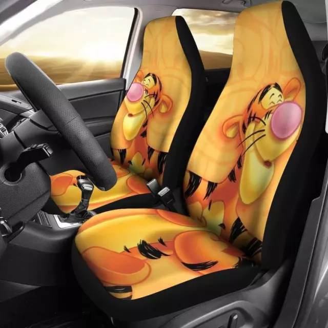 Happy Tigger Winnie The Pooh Cartoon Movie Tigger Fans Car Seat Covers