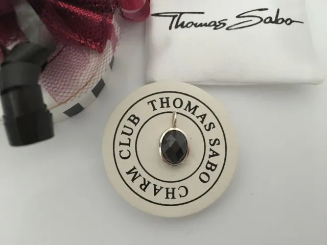 Thomas Sabo Original Anhänger mit Perle aus facettiertem Obsidian