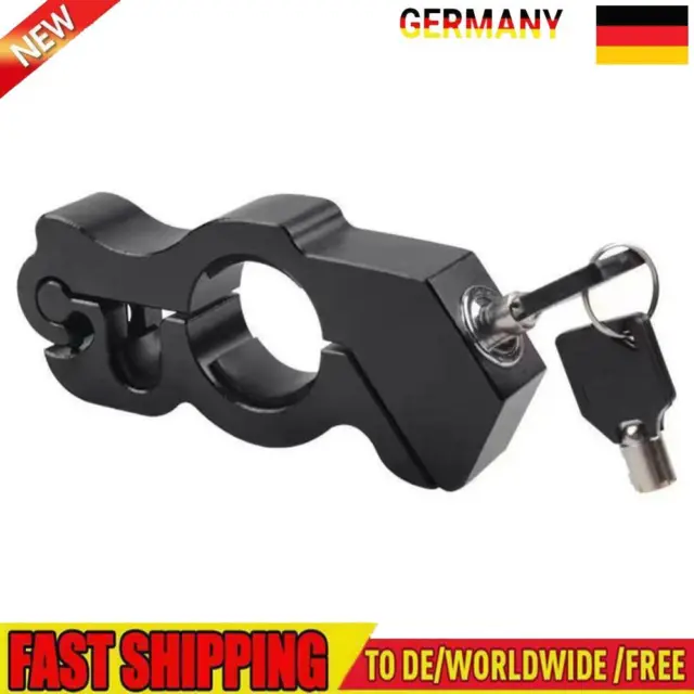 Motorbike Handlebar Throttle Grip Lock Bike Horn Lock Anti-theft Lock (Black)