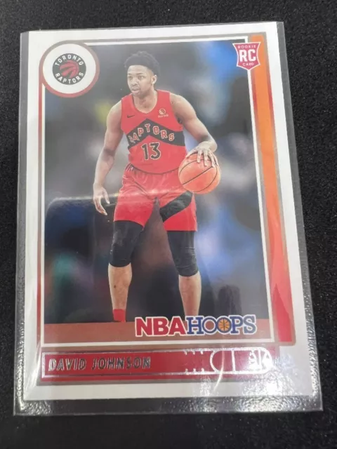 2021-22 Panini Hoops Basketball No. 222 David Johnson Rookie Card (RC)