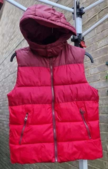 Zara Bambini Cappuccio Imbottito Puffa Scaldacorpo Senza Maniche Felpa Imbottita Gilet Jacket