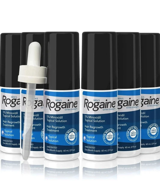 rogaine liquid 15 bottles for men