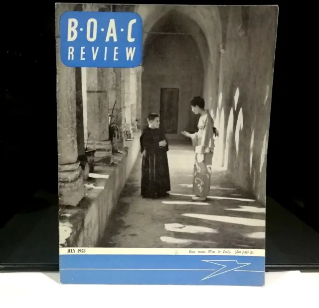 BOAC Review July 1958 Vintage air Book Staff Magazine Britannia British airways