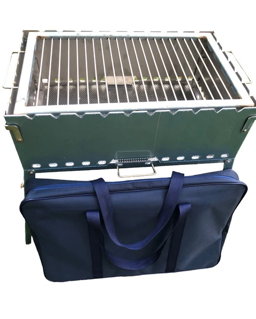 HaSteeL Griglia A Carbonella Piccola – Diametro 35,5 Cm – Compatta E Portatile Per Picnic E Campeggio