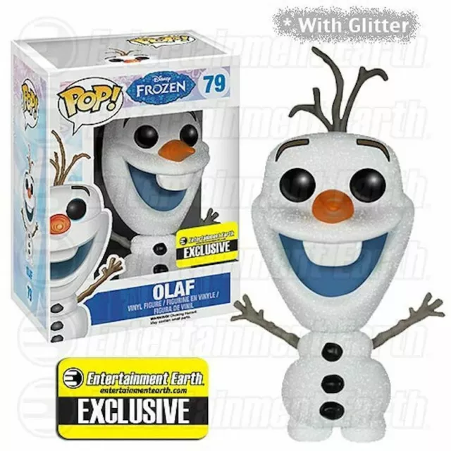EE Exclusive Disney Frozen Glitter Olaf the Snowman Pop! Vinyl Figure #79