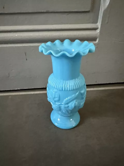 Soliflore ou Petit Vase 13 cm en opaline Verrerie de Portieux & Vallérysthal ?