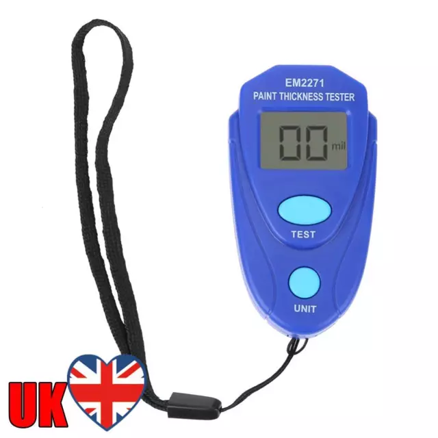 EM2271 Thickness Gauge Coating Painting Tester Film Meter Measuring (Blue)