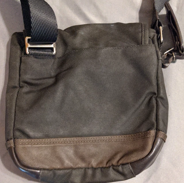 TUMI Alpha Bravo Kerby Crossbody Shoulder Bag Hickory / Black with Leather Trim 5
