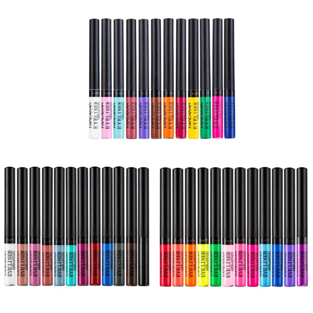 12pcs Colored Eyeliner Set Waterproof Pencil Long Lasting Matte Luminous