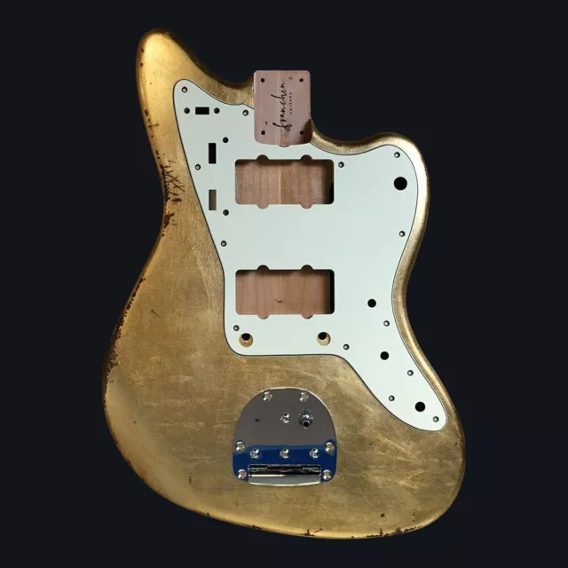 FRANCHIN Neptune guitar body Relic Aged METALLIC LEAF Alder JM *MADE TO ORDER