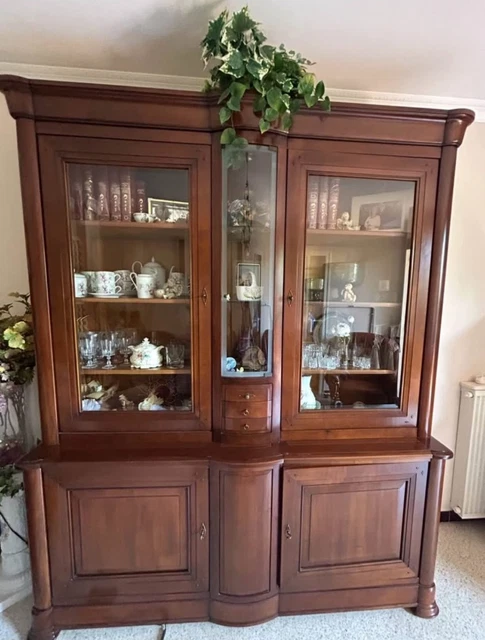 FRANÇAIS VAISSELIER / Buffet Antique Buffet de Cuisine Küchenanrichte Vitrine EUR 605,03 - FR