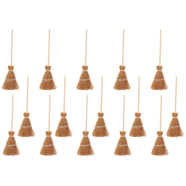15 Pcs Broom Props Mini House Decor Accessories Venue Setting
