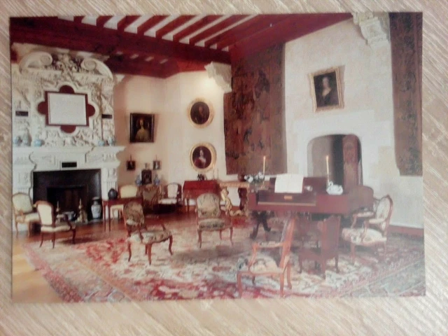 Cpsm Cpm 33 Gironde Mazeres Château De Roquetaillade Le Grand Salon