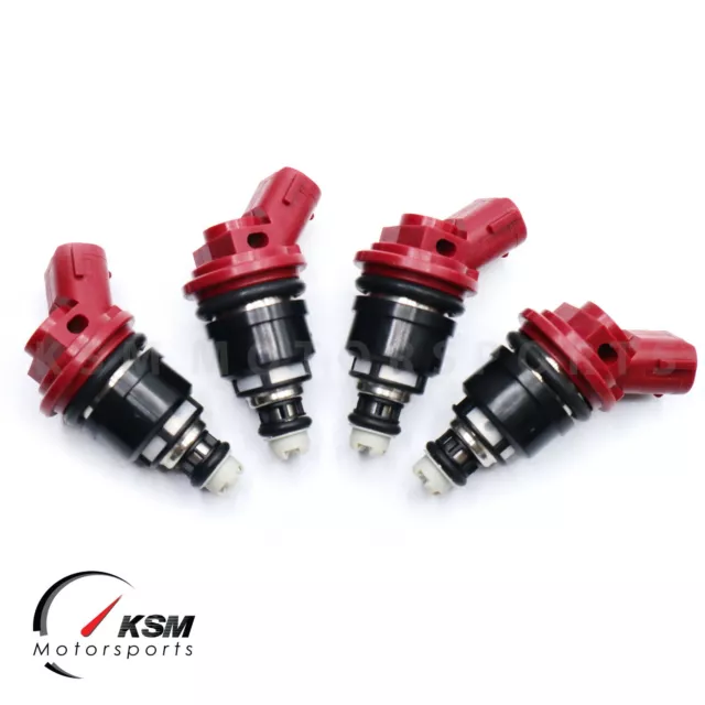 4 x 1200cc Side Feed Fuel Injectors FIT SUBARU WRX STI EJ20 EJ25 E85 fit JECS