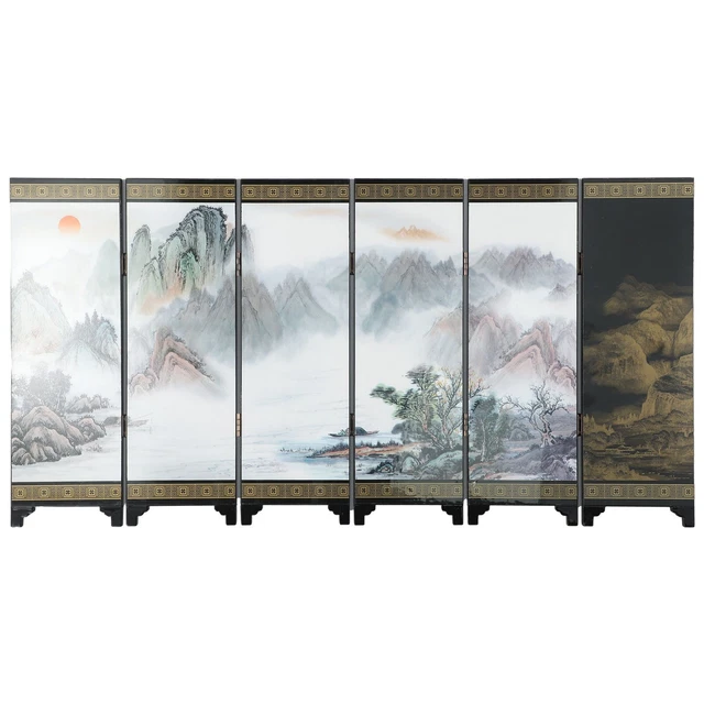 PANNEAU PLIANT EN bois vintage style chinois écran division pièce