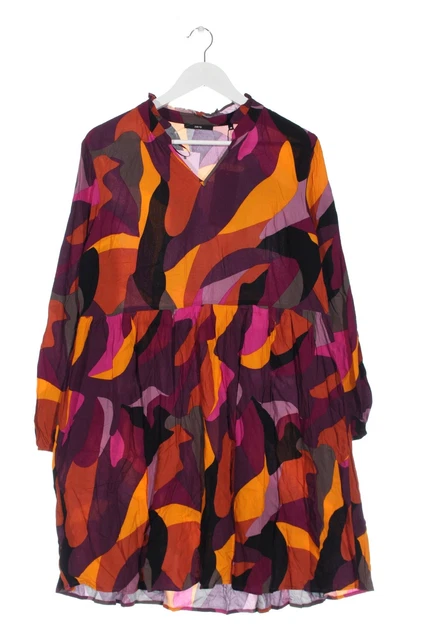 ZERO Abito a maniche lunghe Donna Taglia IT 42 rosa-arancione chiaro-nero