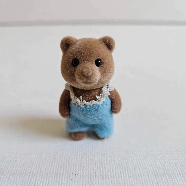 SYLVANIAN FAMILIES VINTAGE Marmalade Bear Standing Jointed Baby Boy