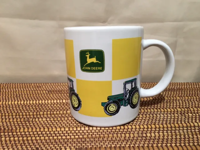 Licensed John Deere Tractor  2-Sided Coffee Mug Cup Gibson, green/yellow