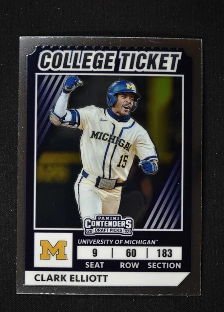 2022 Elite Extra Edition College Tickets Optic #CTO-38 Clark Elliott