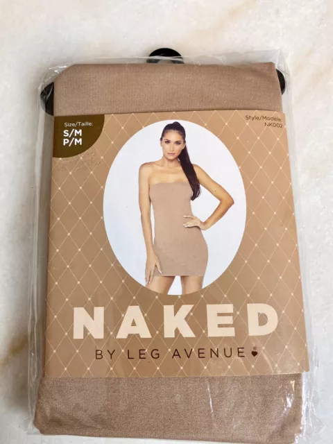 Leg Avenue Nude Skin Tube Top Dress Shape Wear Slip Seamless Bodyshaper