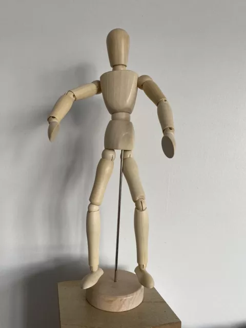 Vintage IKEA Wooden Articulated Artist Model Gestalta  Poseable 13" Figure